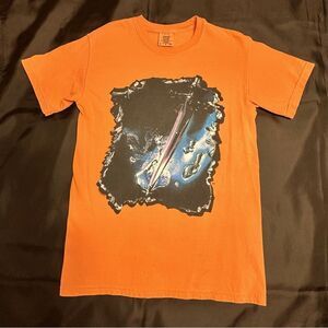 Hollywood’s Bleeding Post Malone 2019 Concert T-shirt Orange Graphic Size Small